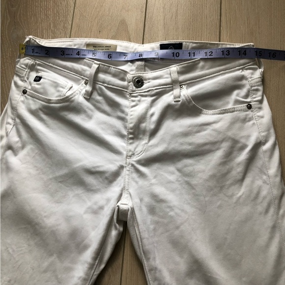 AG Adriano Goldschmied The Stevie Ankle White Jeans - Picture 2 of 15